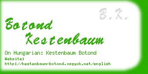 botond kestenbaum business card
